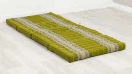 Kapok Klappmatratze, 80 cm breit, Classic (Grün)