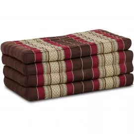 Kapok Klappmatratze, 80 cm breit, Classic (Weinrot)