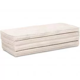 (B-Ware) Nr. 652 Kapok Klappmatratze, 120 cm breit (Creme)