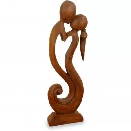 Skulptur der Liebe und Geborgenheit aus Indonesien