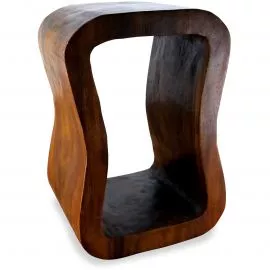 Massivholzsule, asiatischer Loungetisch *braun*