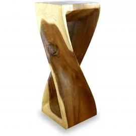 Massivholzsule, gedreht NATUR (76cm Hhe)