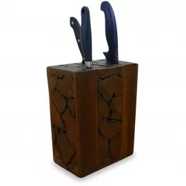 Messerblock, unbestckt  Teakholzpuzzle