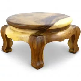 Runder Opiumtisch,  40 cm (Natur)