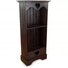 Asiatisches Regal mit Herz aus Bali, braun
