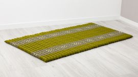Kapok Rollmatte, 110 cm breit (Grün/Elefanten)