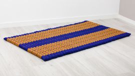 Kapok Rollmatte, 110 cm breit (Blau/Gelb)