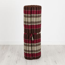 Kapok Rollmatte, 110 cm breit (Weinrot)