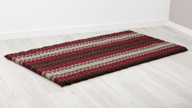 Kapok Rollmatte, 110 cm breit (Weinrot)