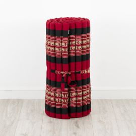 Kapok Rollmatte, 75 cm breit (Rot/Elefanten)