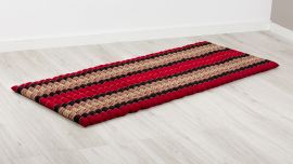 Kapok Rollmatte, 75 cm breit (Rot/Schwarz)