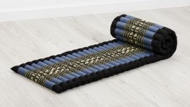 Kapok Rollmatte, 50 cm breit (Blau/Elefanten)