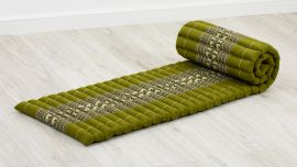 Kapok Rollmatte, 50 cm breit (Grün/Elefanten)