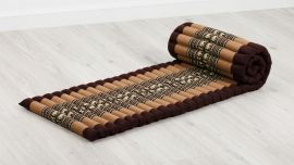 Kapok Rollmatte, 50 cm breit (Braun/Elefanten)