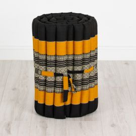 Kapok Rollmatte, 50 cm breit (Schwarz/Orange)