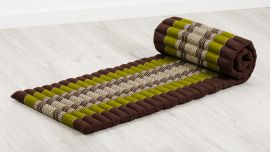 Kapok Rollmatte, 50 cm breit (Braun/Grün)