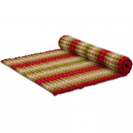 Kapok Rollmatte, 145 cm breit (Rot/Grn)