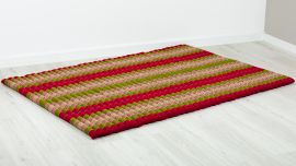 Kapok Rollmatte, 145 cm breit (Rot/Grün)