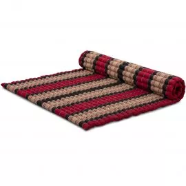 Kapok Rollmatte, 145 cm breit (Rot/Schwarz)