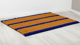 Kapok Rollmatte, 145 cm breit (Blau/Gelb)