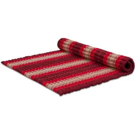 (B-Ware) Nr. 723 Kapok Rollmatte, 145 cm breit, Classic (Rubinrot)