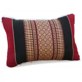 Kapok Dekokissen (Rot/Schwarz)