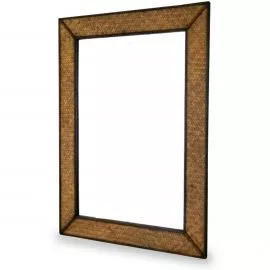 Asiatischer Wandspiegel  Rattan