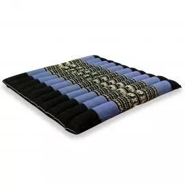 Kapok Steppkissen 50 cm (Blau/Elefanten)