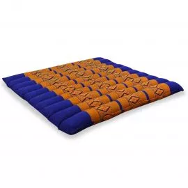 Kapok Steppkissen 50 cm (Blau/Gelb)