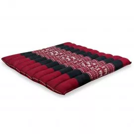 Kapok Steppkissen 50 cm (Rot/Elefanten)