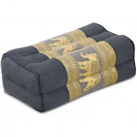 Kapok Sttzkissen, Deluxe (Grau/Elefanten Seide)