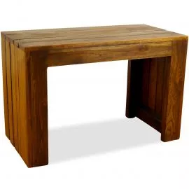 Sitzbank aus Teakholz, schlicht,  klein