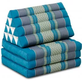 Kapok Thaikissen 3 Auflagen, Classic (Hellblau)