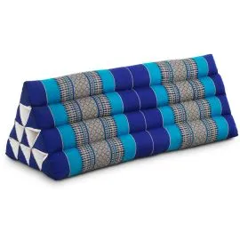 Kapok Dreieckskissen breit (Blau)