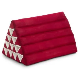 Kapok Dreieckskissen hoch, Basic (Rot Uni)