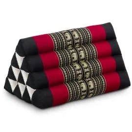 Kapok Dreieckskissen, Classic (Schwarz/Elefanten)