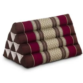 Kapok Dreieckskissen, Classic (Weinrot)