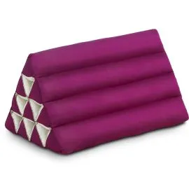 Kapok Dreieckskissen, Basic (Dunkelrosa Uni)