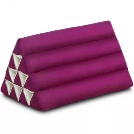 Kapok Dreieckskissen, Basic (Dunkelrosa Uni)