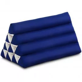 Kapok Dreieckskissen, Basic (Blau Uni)