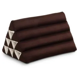 Kapok Dreieckskissen, Basic (Braun Uni)