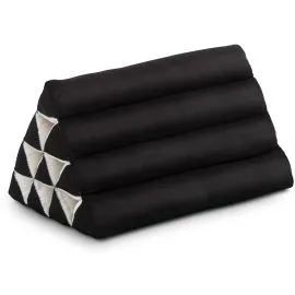 Kapok Dreieckskissen, Basic (Schwarz Uni)