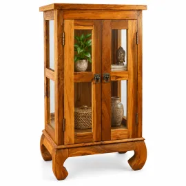 Java Teakholz-Vitrine, im rustikalem Design,  Nr.311
