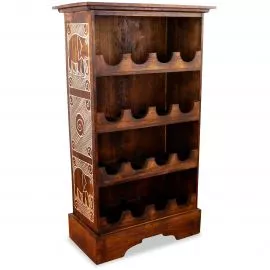 Weinregal  Elefanten  , braun, aus Bali (Indonesien)