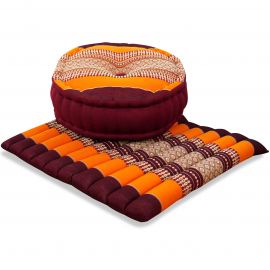 Kapok Meditationskissen Set L (Orange)