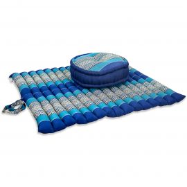Kapok Meditationskissen Set XL (Blau)