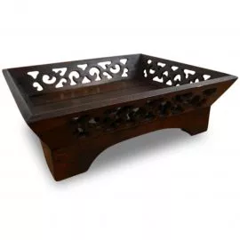 Asiatisches  Tablett / Dekoschale  mit Schnitzerei