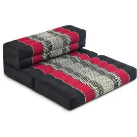 Kapok St�tzkissen faltbar (Schwarz/Rot)