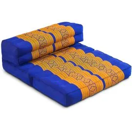 Kapok St�tzkissen faltbar (Blau/Gelb)