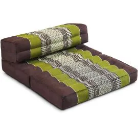 Kapok St�tzkissen faltbar (Braun/Gr�n)